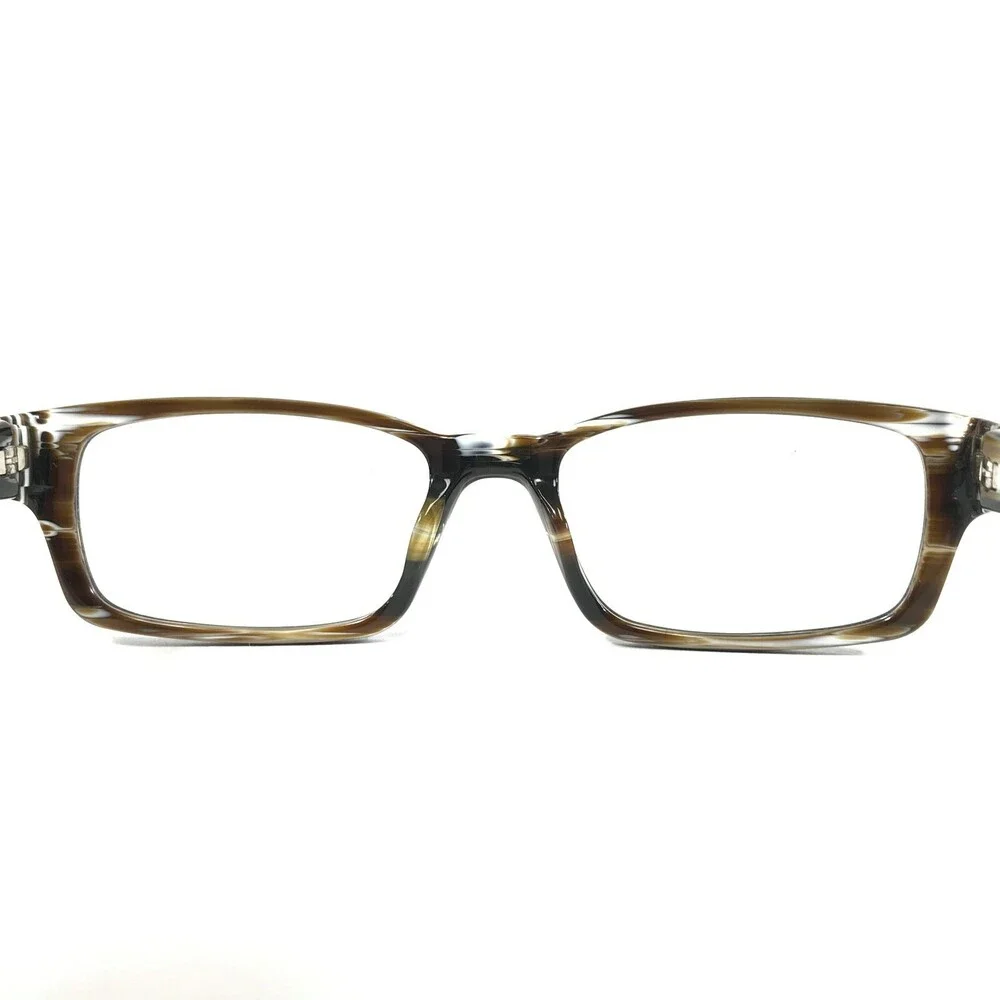 Morgenthal Frederics Eyeglasses Frames 386 PINE Black Brown White 51-18-135
